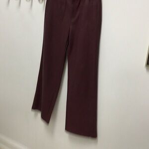 Lucy Paris faux leather Elegant Burgundy Women's Pants